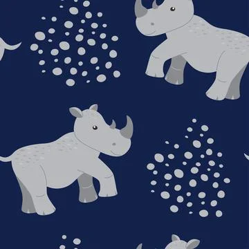 Children's animal seamless pattern. Stock-Illustration