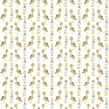 Childrens animals pattern with tropical plants. Childish cute print design イラスト素材
