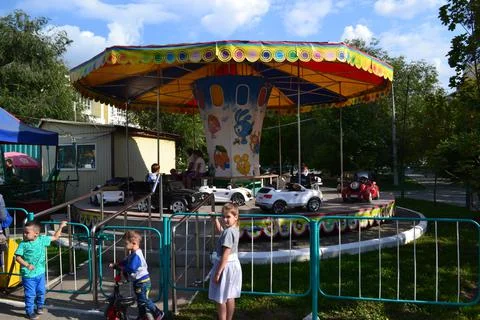 Children's attraction Carousel Stock Photos