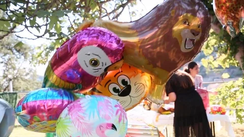 Children's balloons Stock Footage 129184099