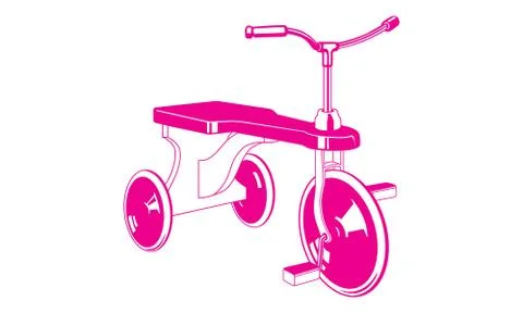 Children's bicycle Stock Illustration