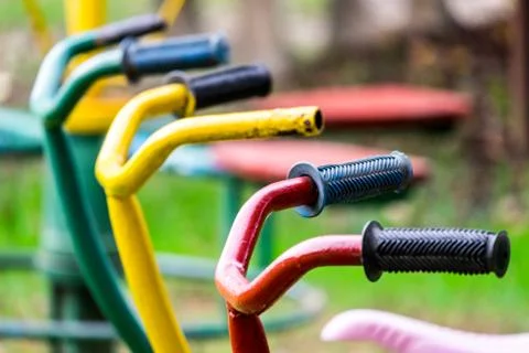 Children's bicycles Stock Photos
