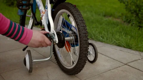 Children's bike Stock Footage 32578398