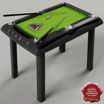 Childrens billiard table 3D Model