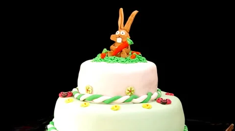 Children's birthday cake Stock Footage 36017447