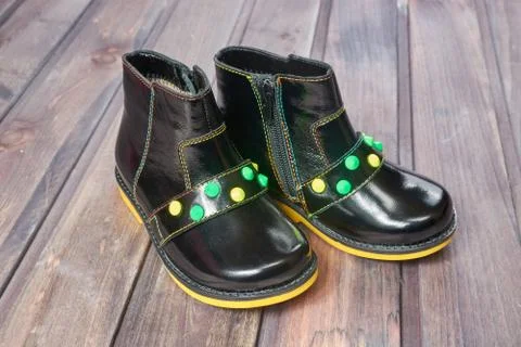 Children's boots Fotos Stock