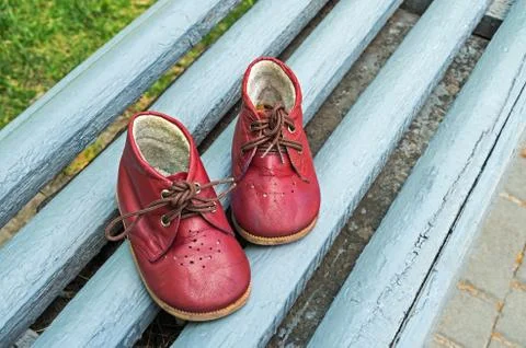 Childrens boots Foto stock