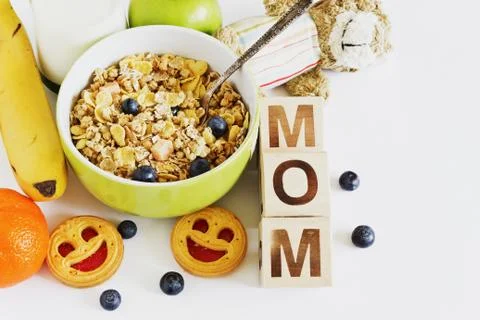 Children's breakfast Stock Photos