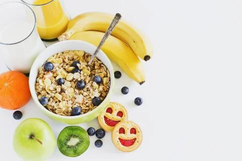 Children's breakfast Stock Photos