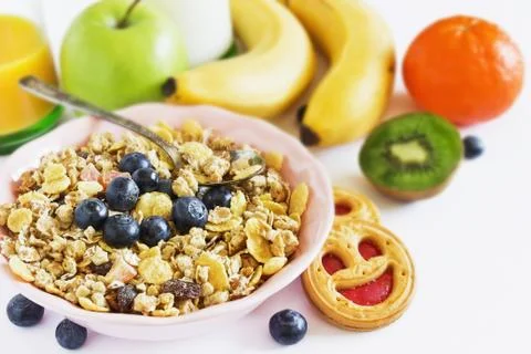 Children's breakfast Stock Photos