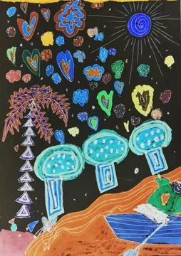 Children's bright Stock Illustration