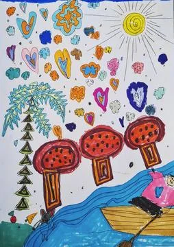 Children's bright Stock Illustration