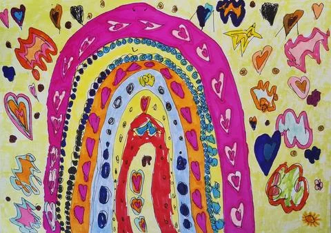 Children's bright Illustrazione stock