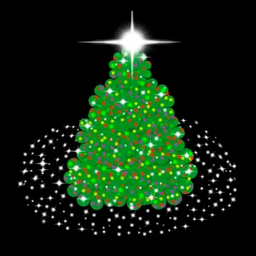 Children's christmas tree Stock Illustration