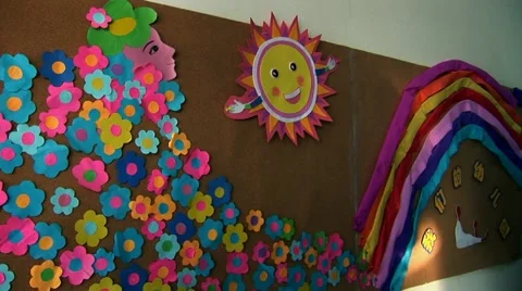 Childrens Classroom Wall Stock-Footage 53307316