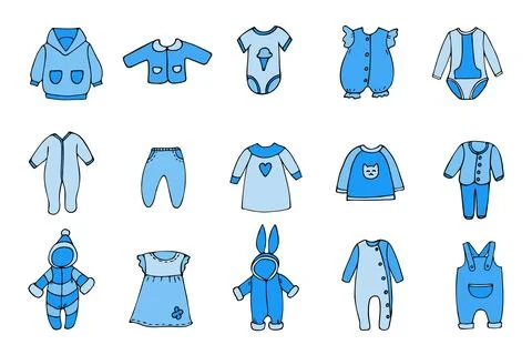 Children's clothing 2 Stock Illustration