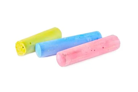 Children's colored chalks Stock Photos