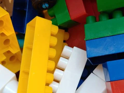 Children's construction blocks Foto stock