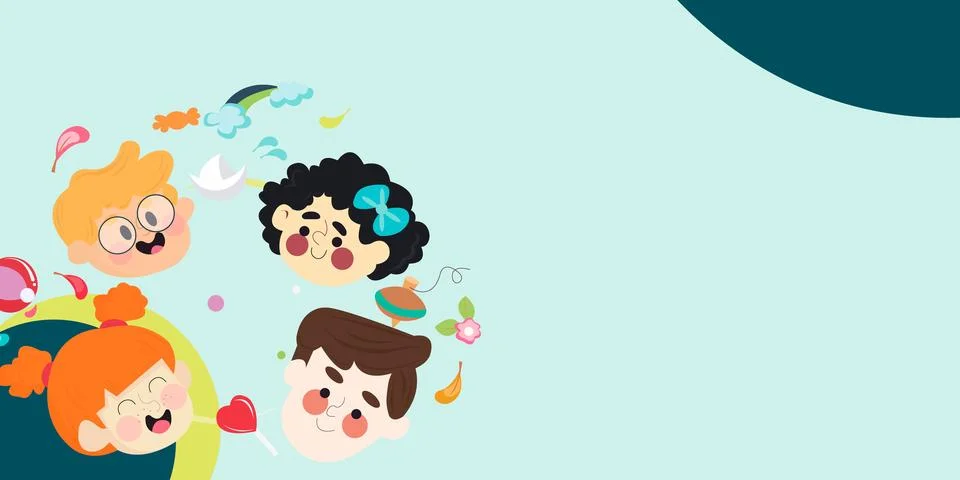 Children's Creative Playtime Иллюстрация