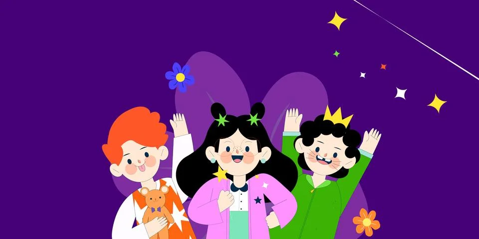 Children's Creative Playtime Illustration
