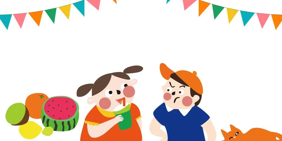 Children's Creative Playtime Stock Illustration