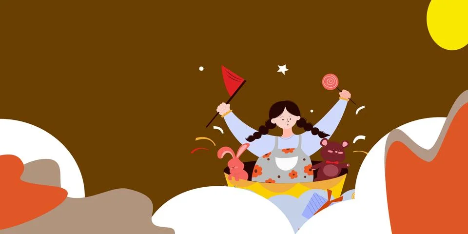 Children's Creative Playtime Illustration