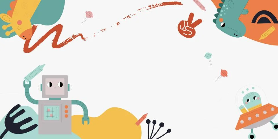 Children's Creative Playtime Иллюстрация