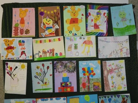 Children's creativity. Stock Photos