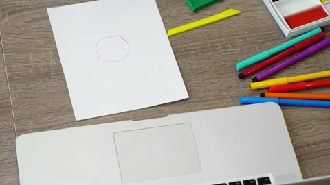 Children's creativity plasticine Stock Footage 137638583