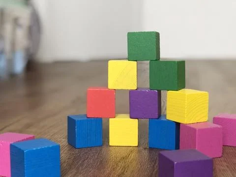 Children's cubes Stock Photos