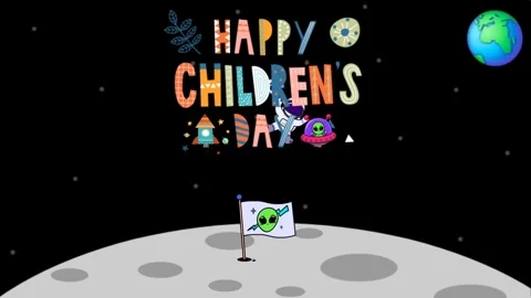Childrens day animations video Stock Footage 285558702