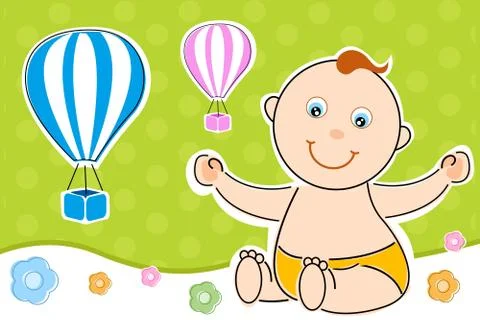 Children's day card Stock-Illustration