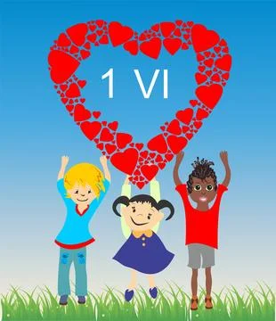 Children's day Illustrazione stock