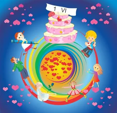 Children's day, Stock Illustration