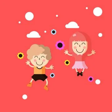 Children's Day Illustration Vector Stock Illustration