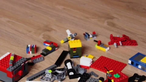 Children's designer on the floor Stock Footage 105348083