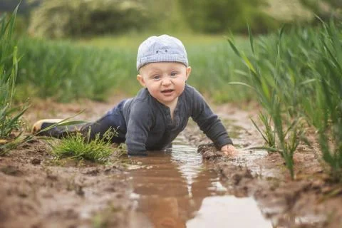 Children's discovery of the world. Stock Photos