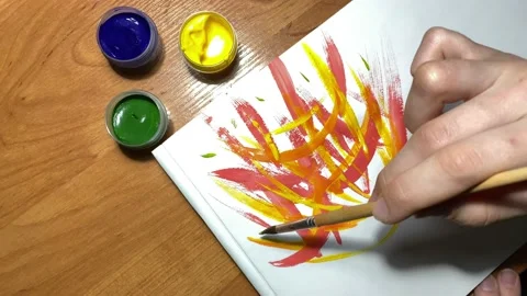 Children's drawing Video stock 142810123