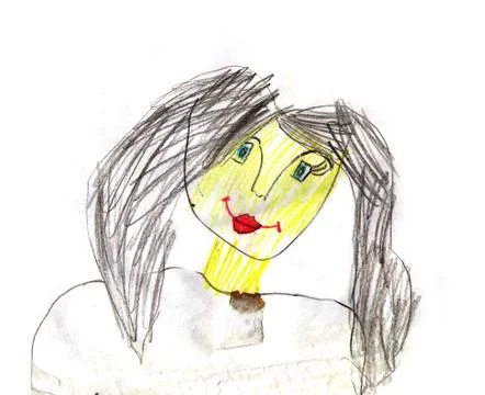 Children's drawing Stock Illustration