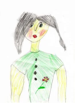 Children's drawing Stock Illustration