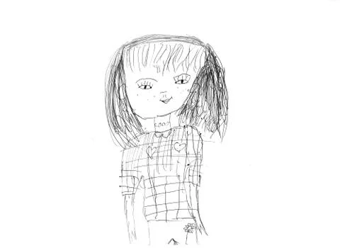 Children's drawing Stock Illustration