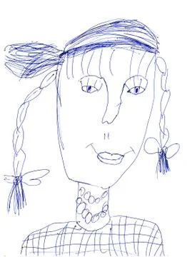 Children's drawing Stock Illustration