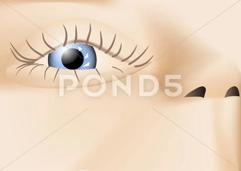 Children's eye Stock Illustration
