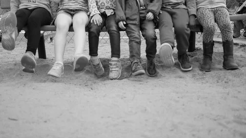 Children's Feet Stock Footage 129774571