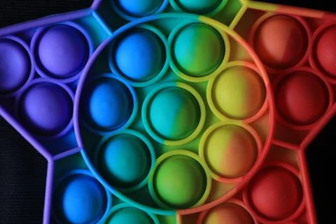 Children's game to practice creativity in the shape of a star Stock Photos