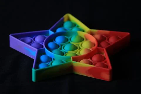 Children's game to practice creativity in the shape of a star Foto stock