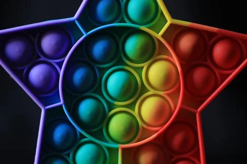 Children's game to practice creativity in the shape of a star Stock Photos