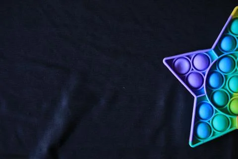 Children's game to practice creativity in the shape of a star Foto stock