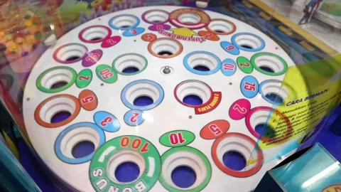 Children's games in the mall Stockbeeldmateriaal 243642315