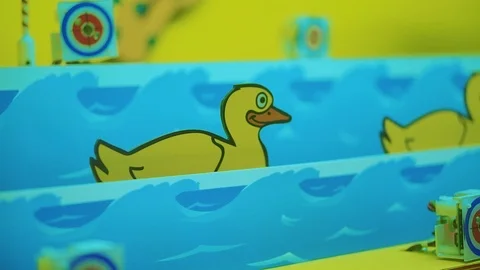 Children's gaming machine with ducks.  Stock Footage 106090457